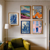 Lectores en Azul cuadro decorativo para sala moderna | arte para hogar | Studio MagArt