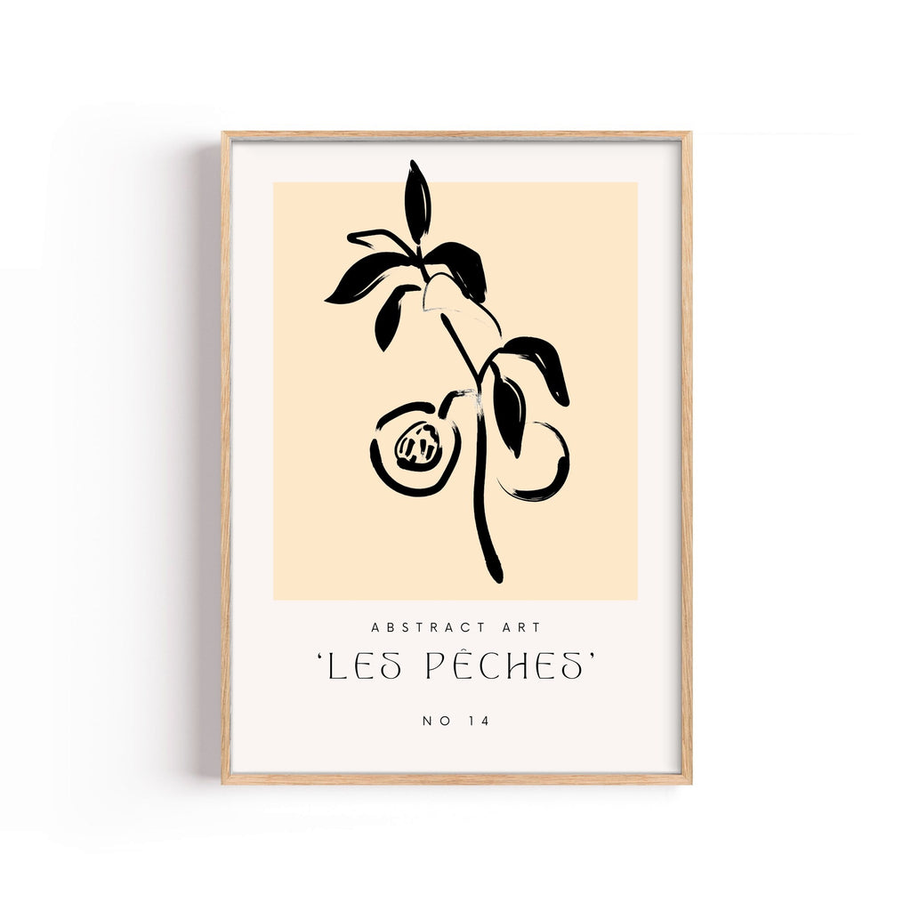 Les Pêches – cuadro decorativo con marco natural | Studio MagArt