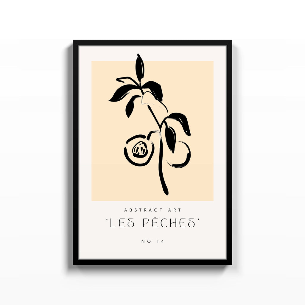 Les Pêches – cuadro decorativo con marco negro | Studio MagArt