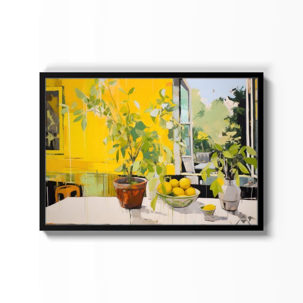 Limonero – cuadro decorativo con marco negro | Studio MagArt