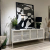 Lineas en Blanco y Negro - Fluidez en Movimiento Abstracto cuadro decorativo para sala moderna | arte para hogar | Studio MagArt