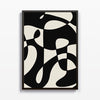 Lineas en Blanco y Negro - Fluidez en Movimiento Abstracto cuadro decorativo para sala moderna | arte para hogar | Studio MagArt