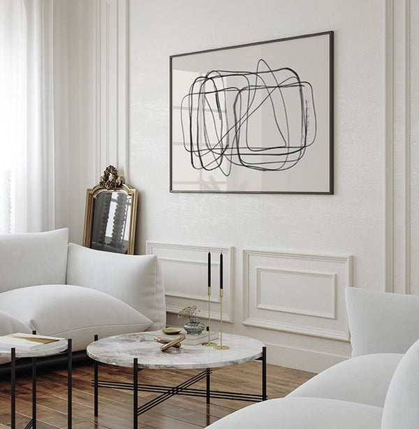 Líneas en Movimiento cuadro decorativo para sala moderna | arte para hogar | Studio MagArt