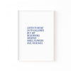 Listen to Music – cuadro decorativo con marco blanco | Studio MagArt