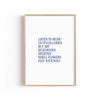 Listen to Music – cuadro decorativo con marco natural | Studio MagArt