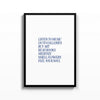 Listen to Music – cuadro decorativo con marco negro | Studio MagArt
