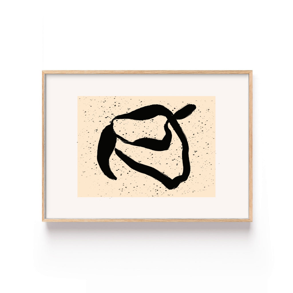 Listón de Tinta – cuadro decorativo con marco natural | Studio MagArt