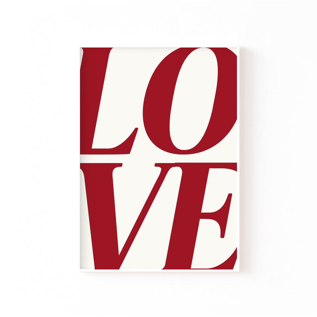 Love · III – cuadro decorativo con marco blanco | Studio MagArt