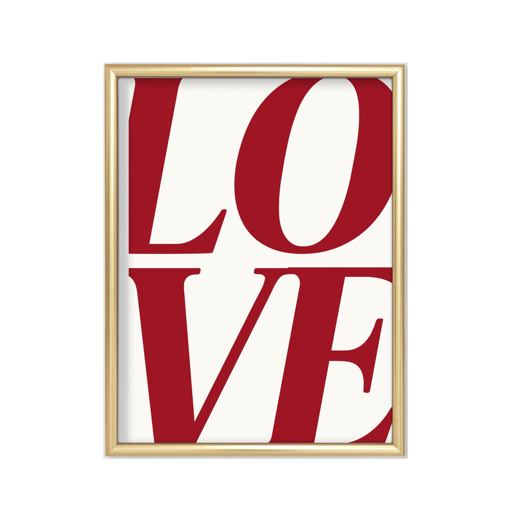 Love · III – cuadro decorativo con marco dorado | Studio MagArt