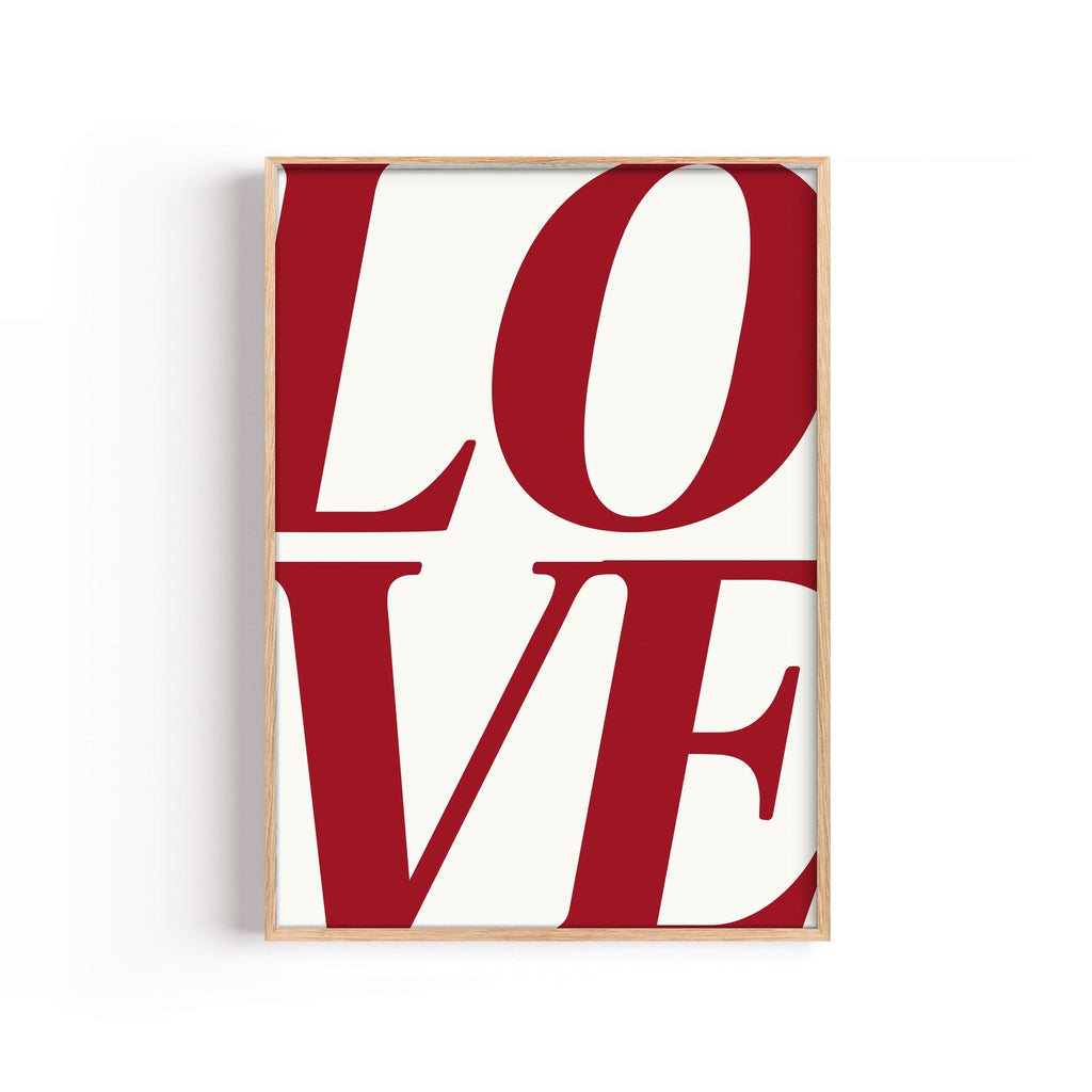 Love · III – cuadro decorativo con marco natural | Studio MagArt