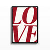 Love · III – cuadro decorativo con marco negro | Studio MagArt
