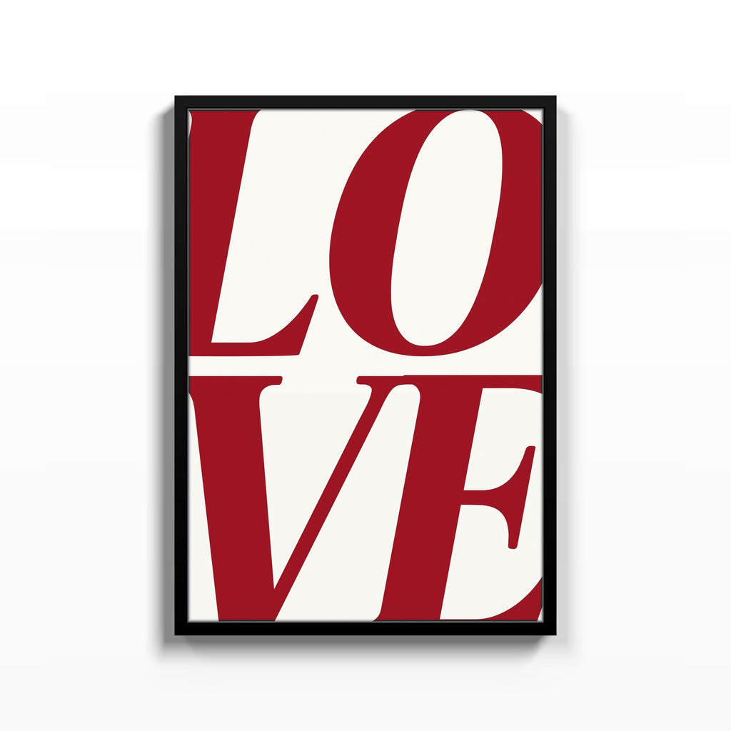 Love · III – cuadro decorativo con marco negro | Studio MagArt