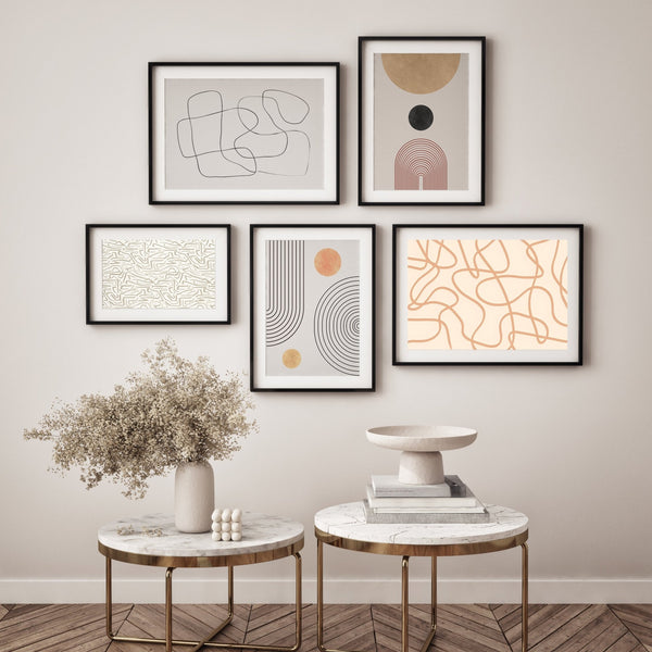 Luna Creciente cuadro decorativo para sala moderna | arte para hogar | Studio MagArt
