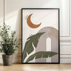 Luna y Hojas cuadro decorativo para sala moderna | arte para hogar | Studio MagArt