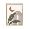 Luna y Hojas cuadro decorativo para sala moderna | arte para hogar | Studio MagArt