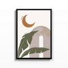 Luna y Hojas cuadro decorativo para sala moderna | arte para hogar | Studio MagArt