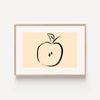 Manzana en Línea – cuadro decorativo con marco natural | Studio MagArt