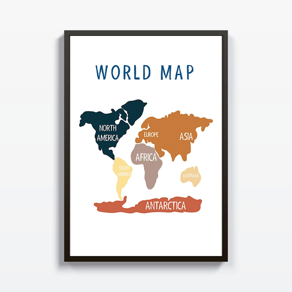 Mapa Mundial cuadro decorativo para sala moderna | arte para hogar | Studio MagArt