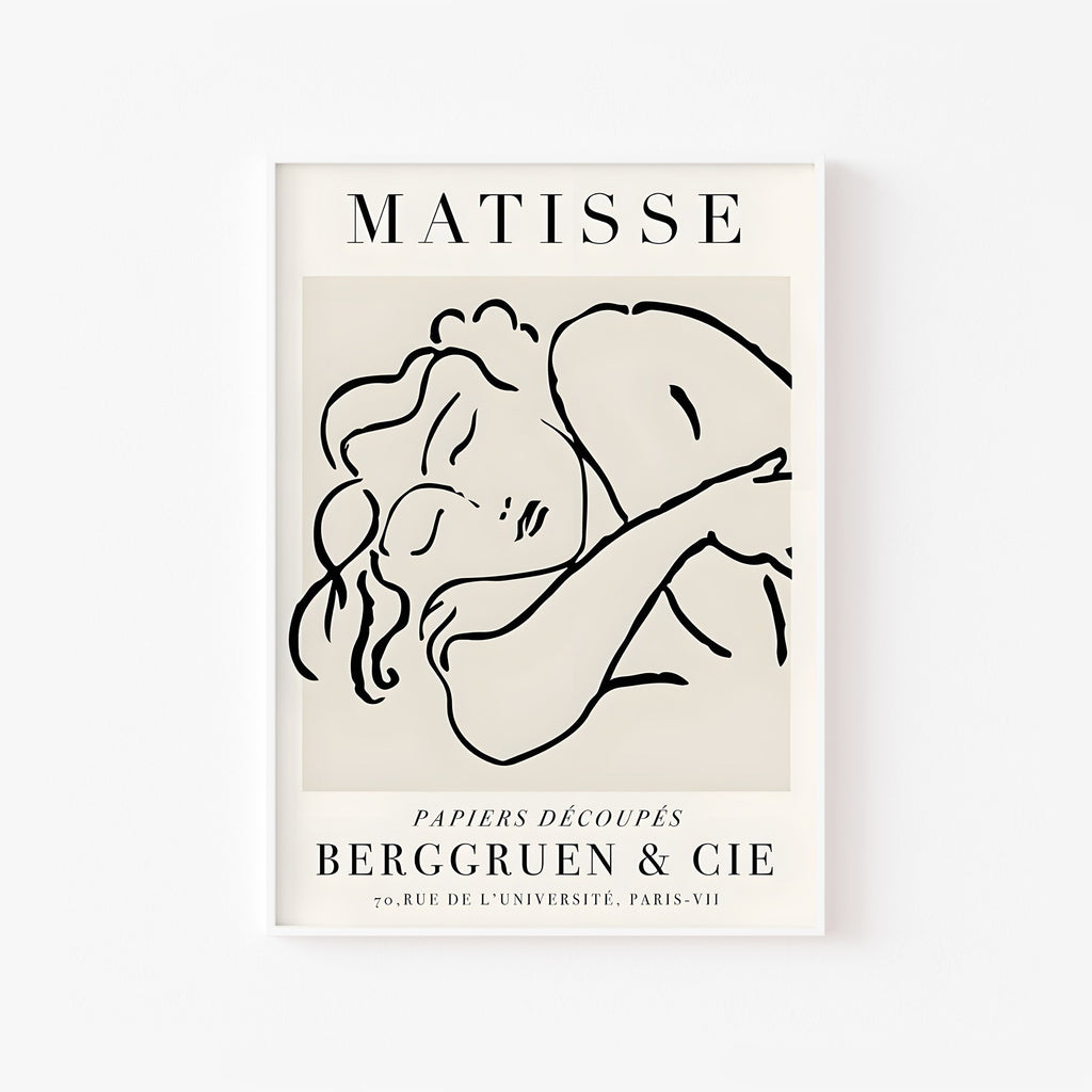 Matisse · Mujer Dormida – cuadro decorativo con marco blanco | Studio MagArt