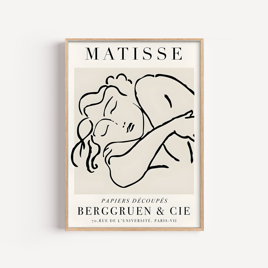 Matisse · Mujer Dormida – cuadro decorativo con marco natural | Studio MagArt
