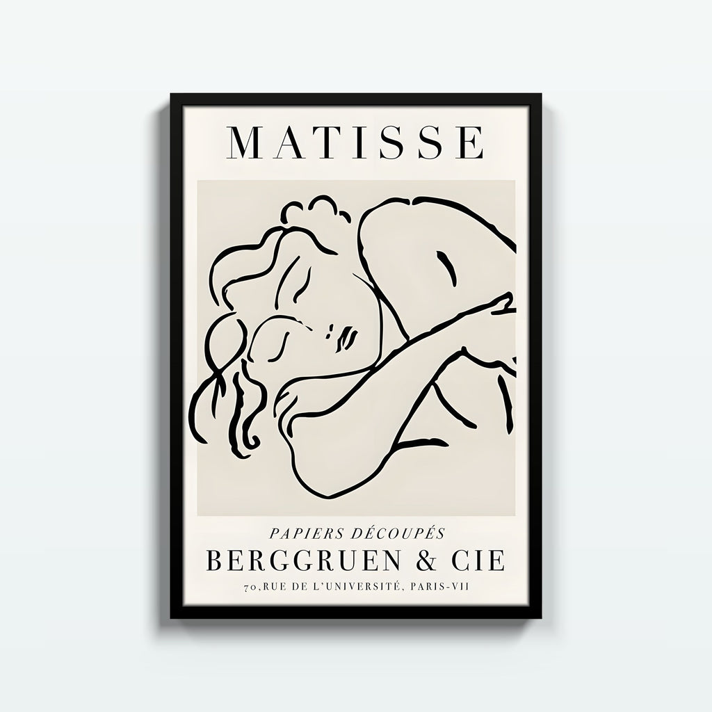 Matisse · Mujer Dormida – cuadro decorativo con marco negro | Studio MagArt