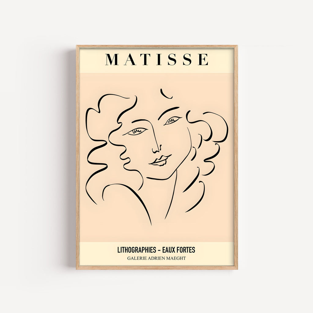 Matisse · Musa – cuadro decorativo con marco natural | Studio MagArt