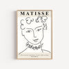 Matisse · Retrato con Flores – cuadro decorativo con marco natural | Studio MagArt