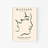 Matisse · Rostro – cuadro decorativo con marco blanco | Studio MagArt