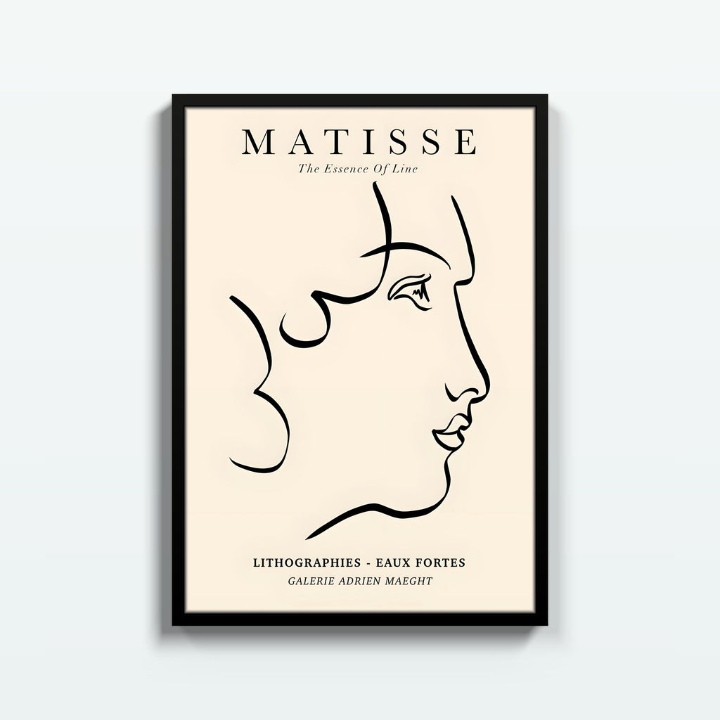 Matisse · Rostro – cuadro decorativo con marco negro | Studio MagArt