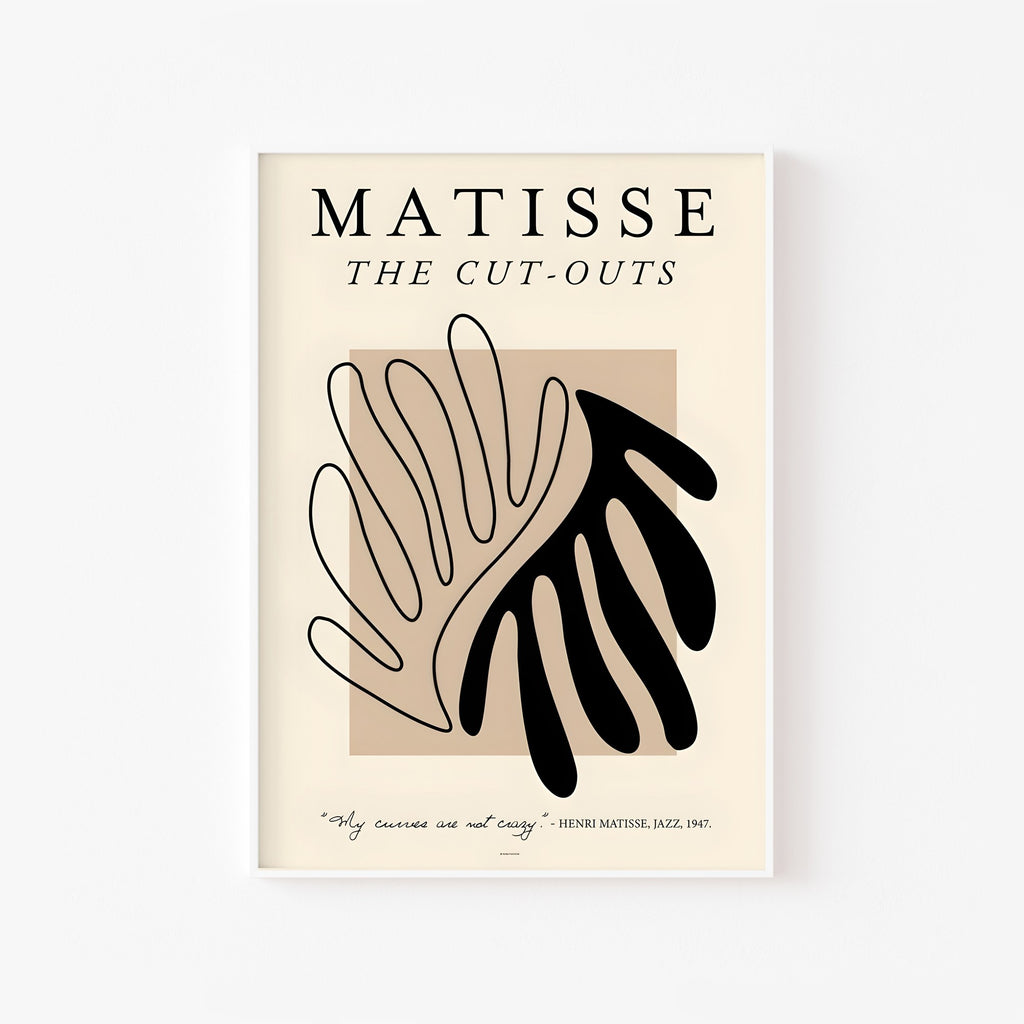 Matisse · The Cut-Outs – cuadro decorativo con marco blanco | Studio MagArt