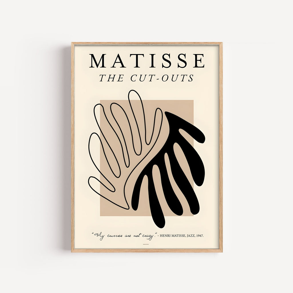 Matisse · The Cut-Outs – cuadro decorativo con marco natural | Studio MagArt