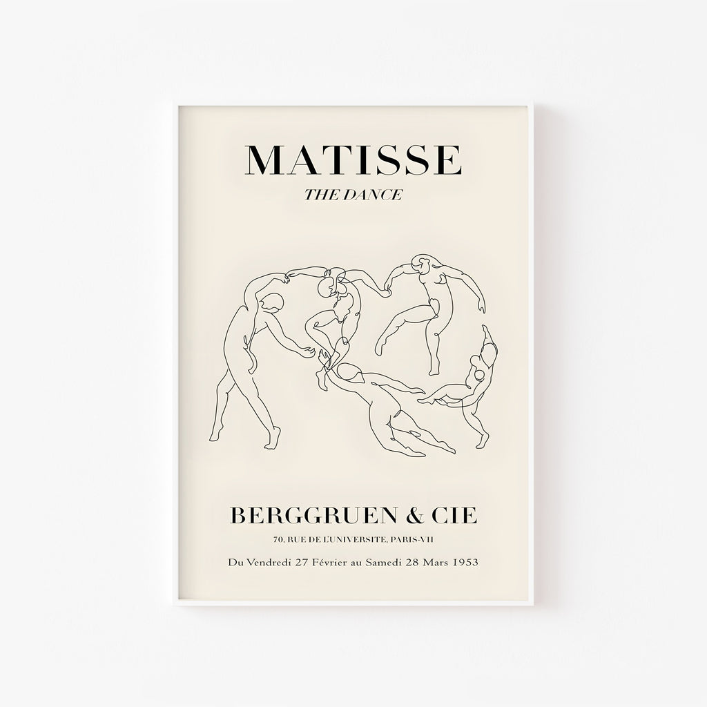 Matisse · The Dance – cuadro decorativo con marco blanco | Studio MagArt