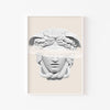 Medusa – cuadro decorativo con marco blanco | Studio MagArt