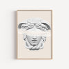 Medusa – cuadro decorativo con marco natural | Studio MagArt
