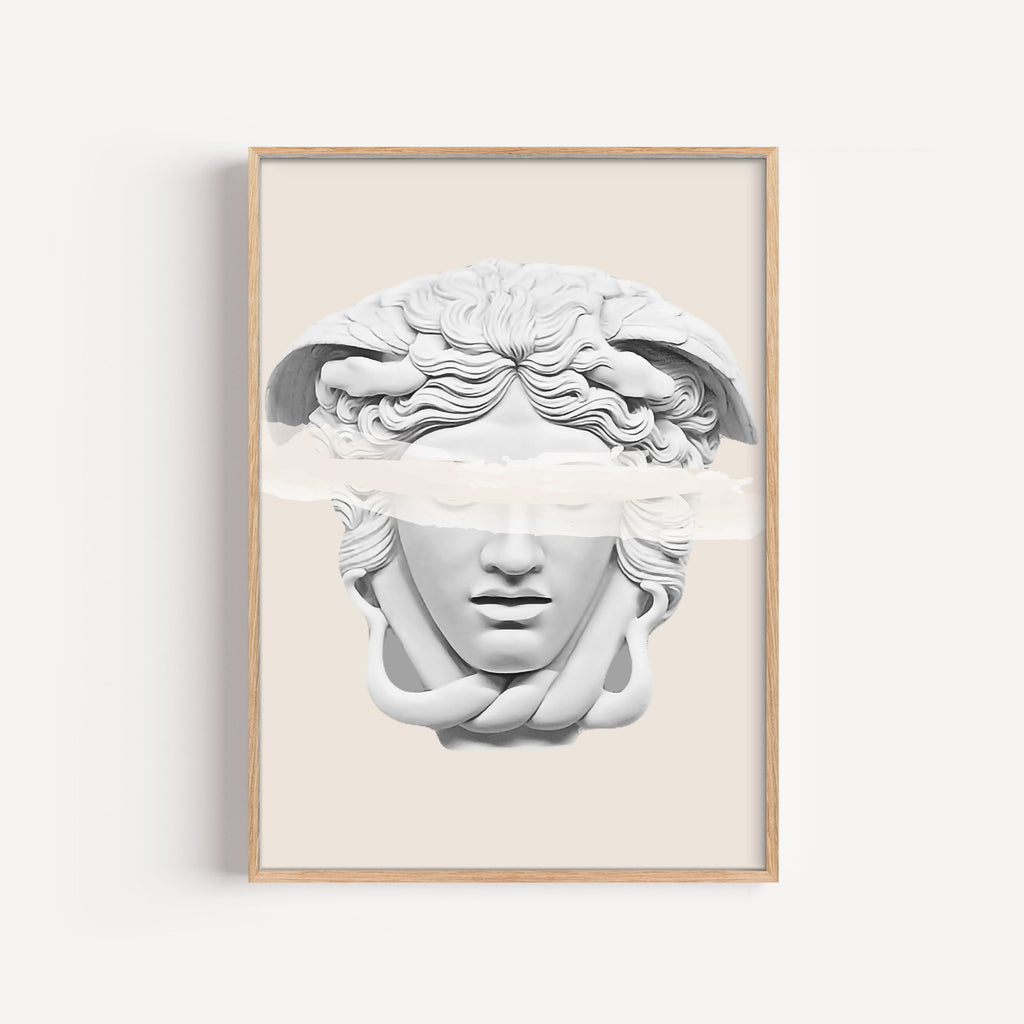 Medusa – cuadro decorativo con marco natural | Studio MagArt