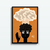 Mente en las Nubes – cuadro decorativo con marco negro | Studio MagArt