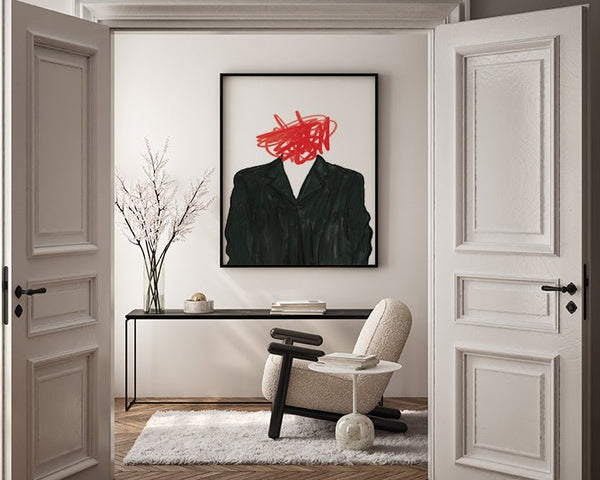 Mente en llamas: el caos que nos define cuadro decorativo para sala moderna | arte para hogar | Studio MagArt