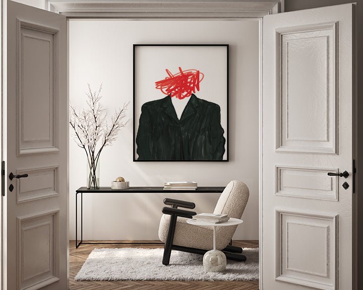 Mente en llamas: el caos que nos define cuadro decorativo para sala moderna | arte para hogar | Studio MagArt