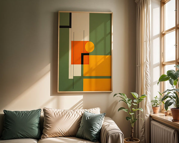 Minimalismo estructurado cuadro decorativo para sala moderna | arte para hogar | Studio MagArt
