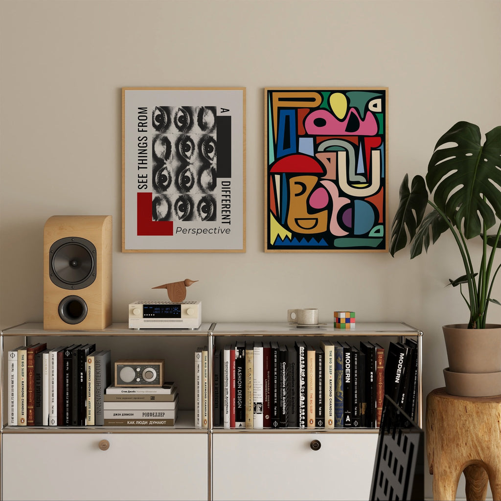 Miradas Alternas cuadro decorativo para sala moderna | arte para hogar | Studio MagArt