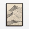 Montaña Abstracta cuadro decorativo para sala moderna | arte para hogar | Studio MagArt