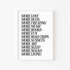 More Living – cuadro decorativo con marco blanco | Studio MagArt
