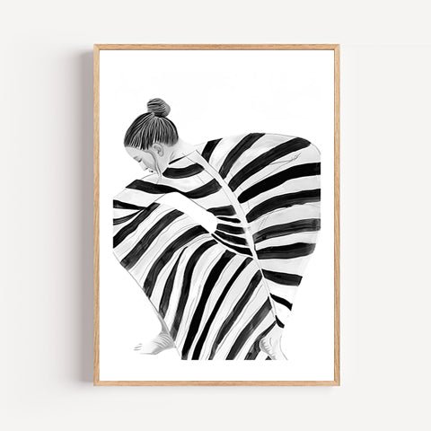Mujer Abstracta cuadro decorativo para sala moderna | arte para hogar | Studio MagArt