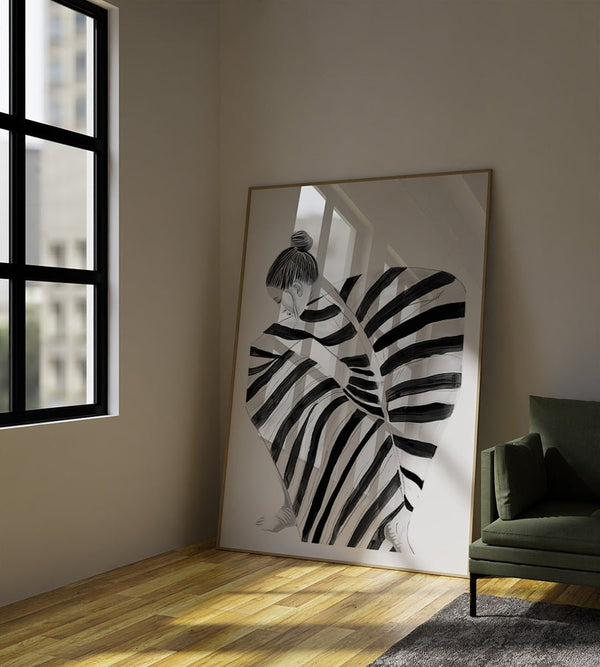Mujer Abstracta cuadro decorativo para sala moderna | arte para hogar | Studio MagArt