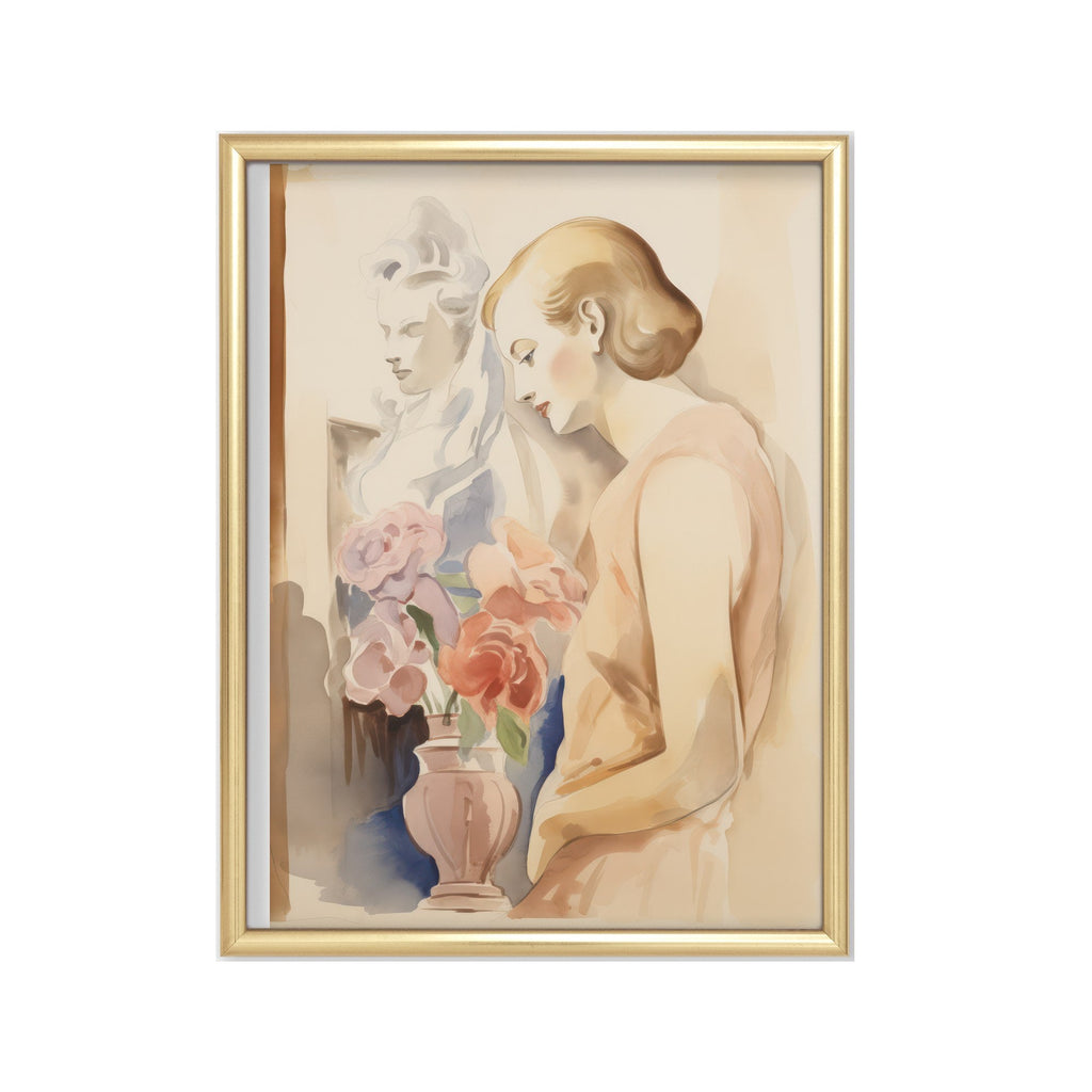 Musas en Acuarela cuadro decorativo para sala moderna | arte para hogar | Studio MagArt
