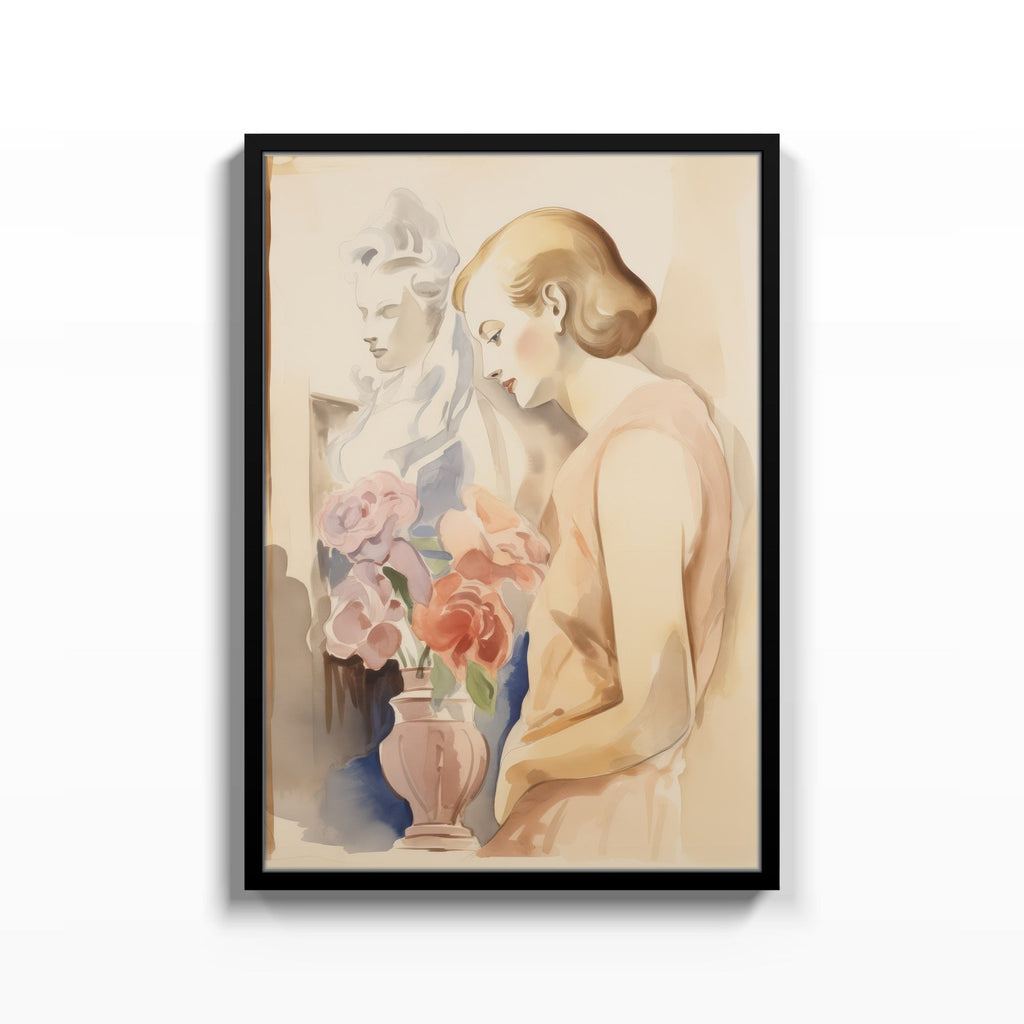Musas en Acuarela cuadro decorativo para sala moderna | arte para hogar | Studio MagArt