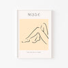 Muse en Reposo – cuadro decorativo con marco blanco | Studio MagArt