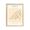 Muse en Reposo – cuadro decorativo con marco dorado | Studio MagArt