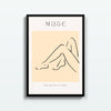Muse en Reposo – cuadro decorativo con marco negro | Studio MagArt