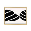 Olas Negras – cuadro decorativo con marco dorado | Studio MagArt